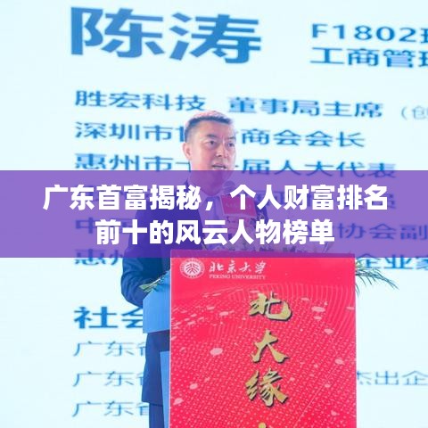 广东首富揭秘，个人财富排名前十的风云人物榜单