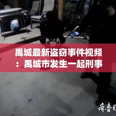 禹城最新盗窃事件视频：禹城市发生一起刑事案件,此人有重大嫌疑! 