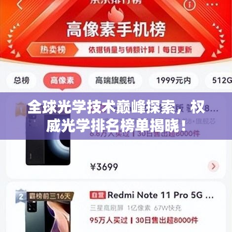 全球光学技术巅峰探索，权威光学排名榜单揭晓！